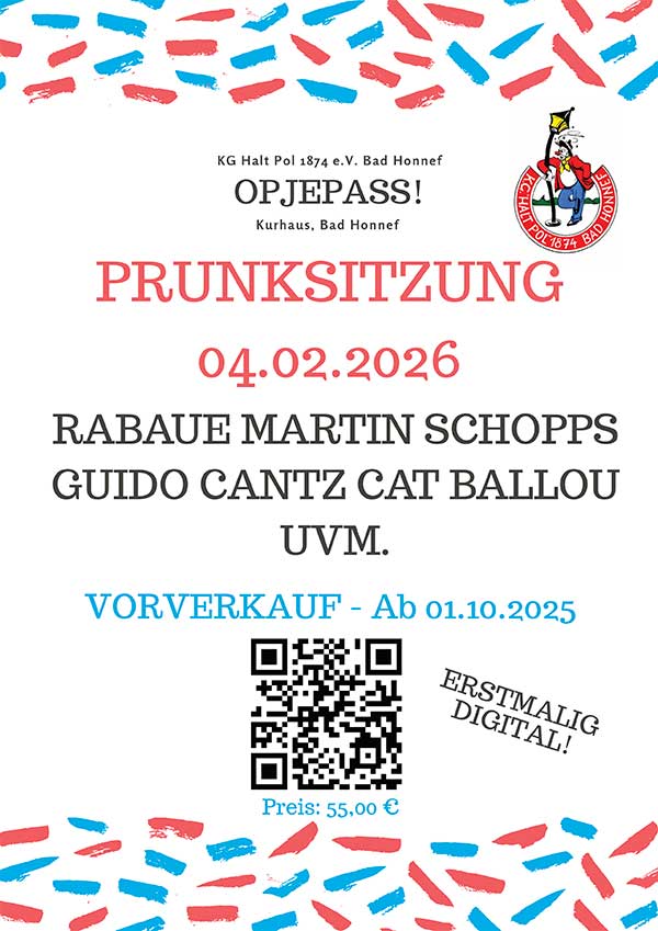 Prunksitzung-Plakat